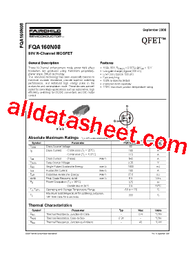 FQA160N08型号图片