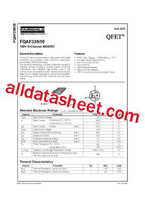 FQAF33N10型号图片