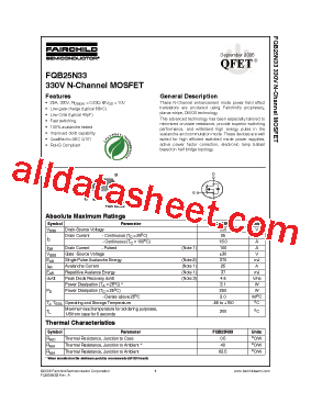 FQB25N33型号图片