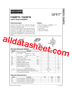 FQD8P10TM_F085型号图片