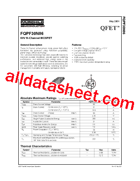 FQPF30N06L型号图片