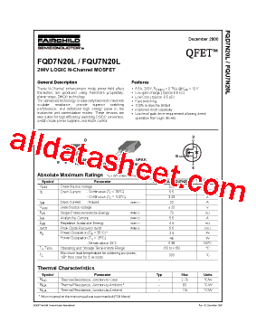 FQU7N20L型号图片