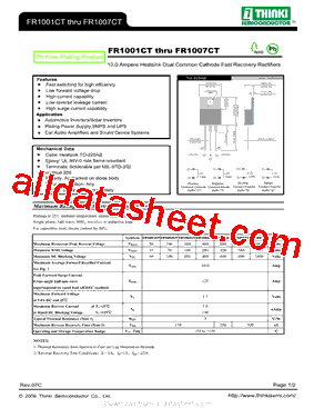 FR1006CT型号图片
