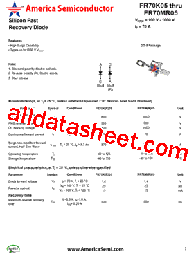 FR70MR05型号图片