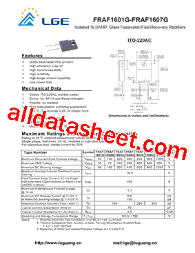 FRAF1604G型号图片