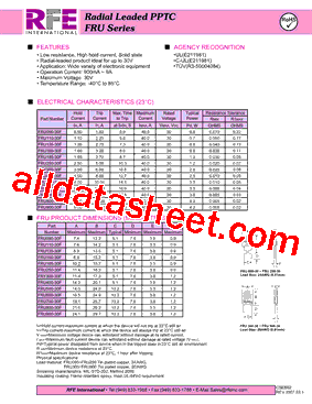 FRU110-30F型号图片