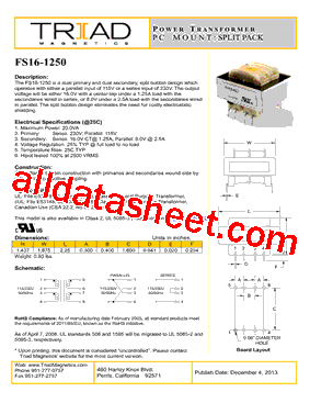 FS16-1250-C2-B型号图片