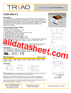 FS20-600-C2-B型号图片