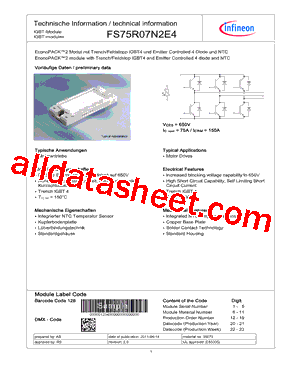 FS75R07N2E4型号图片
