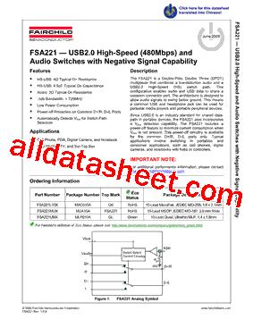 FSA221MUX型号图片
