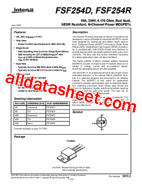 FSF254D1型号图片
