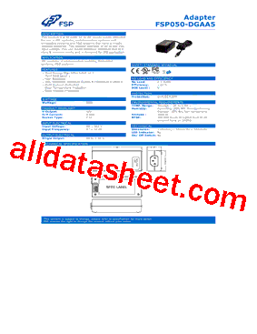 FSP050-DGAA5型号图片