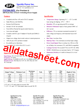 FSP200-50PL型号图片
