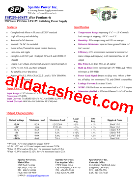 FSP250-60SPV型号图片