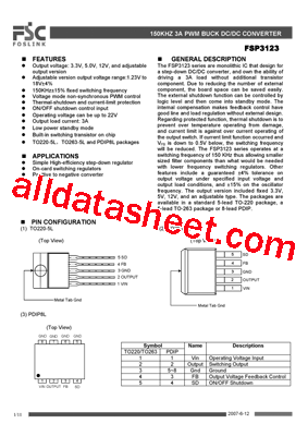 FSP3123KE型号图片