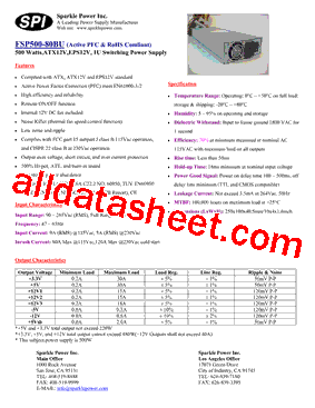 FSP500-80BU型号图片