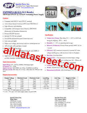 FSP550PLGR-SLI型号图片