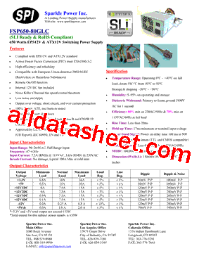 FSP650-80GLC型号图片