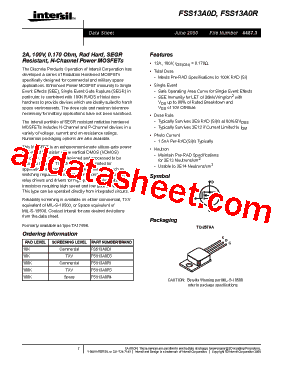 FSS13A0D3型号图片