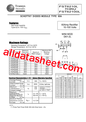 FST6220L型号图片