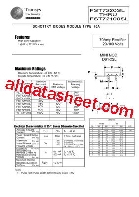 FST7220SL型号图片