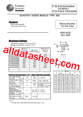 FST83100SM型号图片