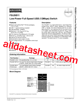 FSUSB11MUX型号图片