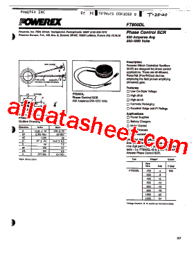 FT800DL-10型号图片