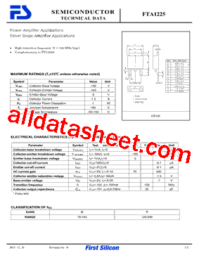 FTA1225型号图片