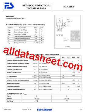 FTA1662型号图片