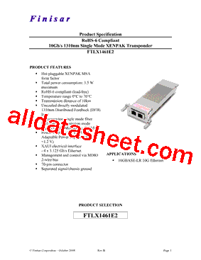 FTLX1461E2型号图片