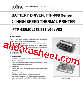 FTP-628MCL354-01型号图片