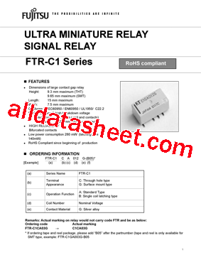 FTR-C1GA003G型号图片