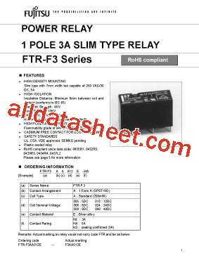 FTR-F3AA048ENIL型号图片