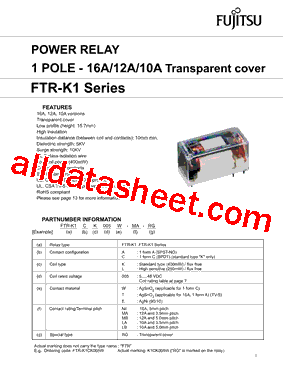 FTR-K1CK005E-MB-RG型号图片