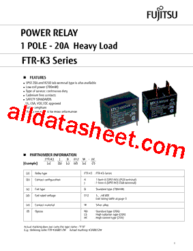 FTR-K3AB005W-HC型号图片