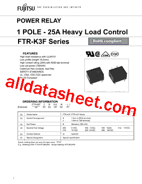 FTR-K3FAB009W型号图片