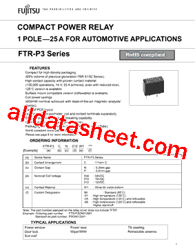 FTR-P3CN012W1-06型号图片