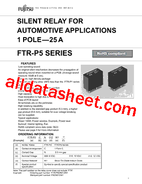 FTR-P5CN009W1型号图片