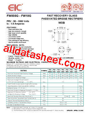 FW005G型号图片