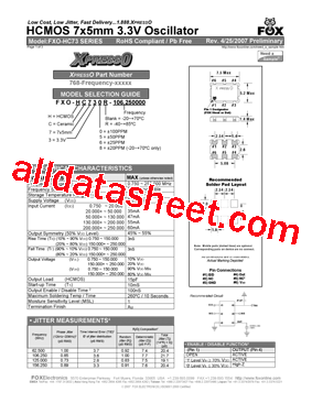 FXO-HC735-27.00000型号图片