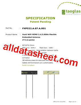 FXP522A07A001型号图片