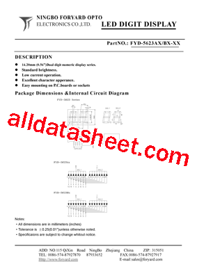 FYD-5623AX-3型号图片