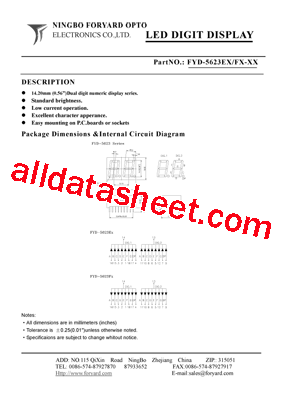 FYD-5623FX-0型号图片