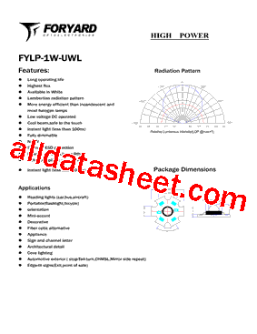 FYLP-1W-UWL型号图片