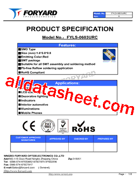 FYLS-0603URC_15型号图片