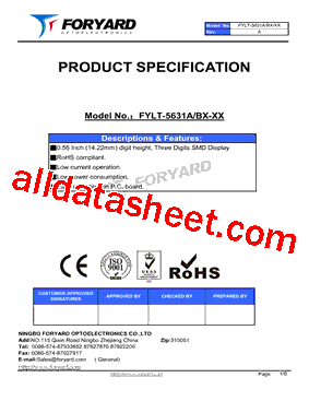 FYLT-5631AX-20型号图片