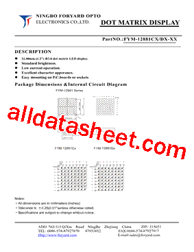 FYM-12881CX-4型号图片