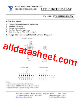 FYS-3011HX-3型号图片