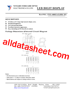 FYS-40011AX型号图片